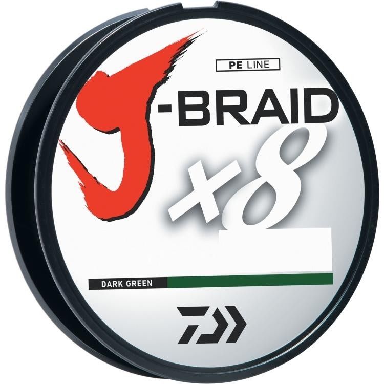 Daiwa J Braid 8 Strand Super Strong Braided Fishing Line - Premium for Saltwater & Freshwater Fishing, Casting & Trolling