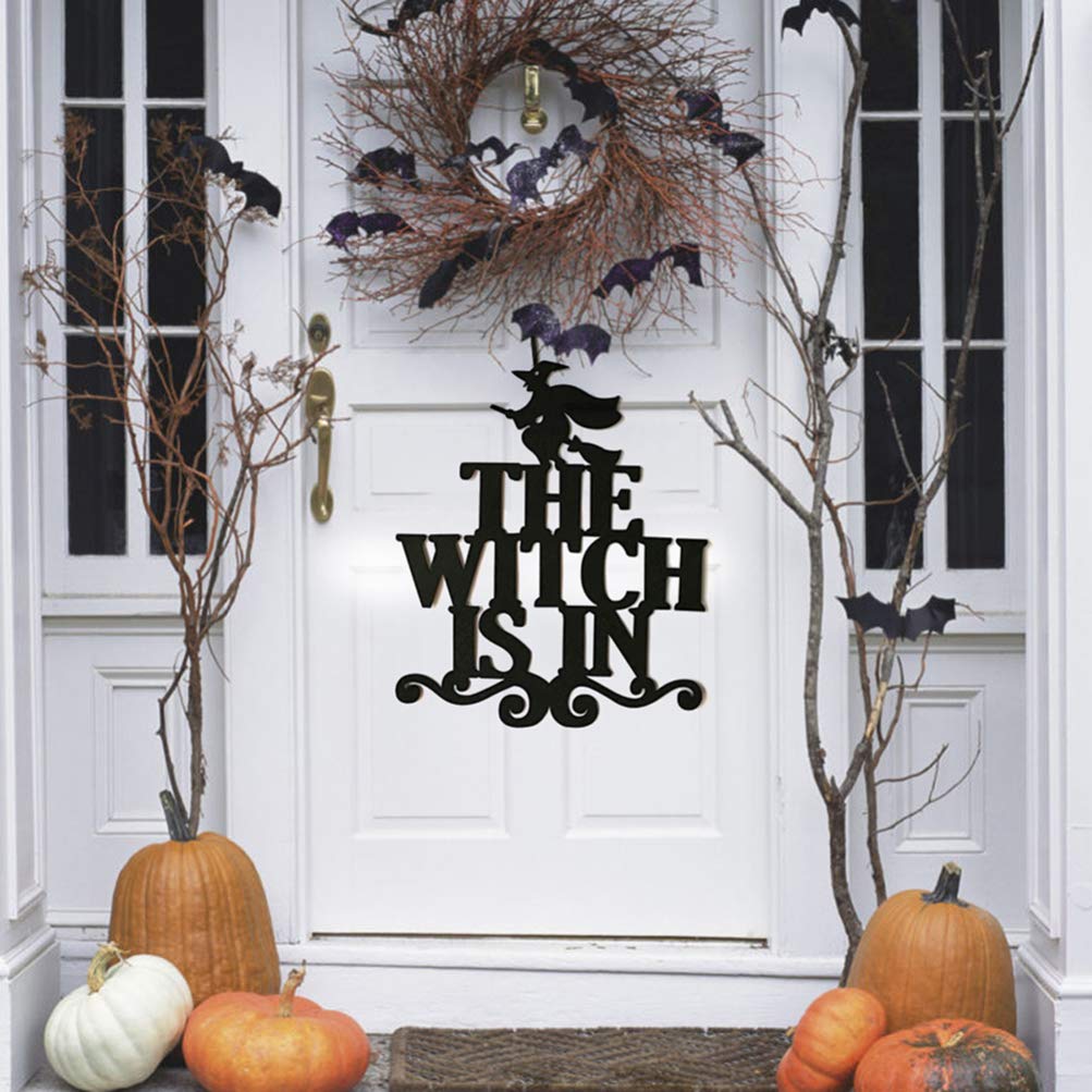 2 Pack Halloween Hanging Decorations - Spooky Non-Woven Fabric Wall Hanging Pendants for Halloween Party, Home, Porch & Outdoor Decor