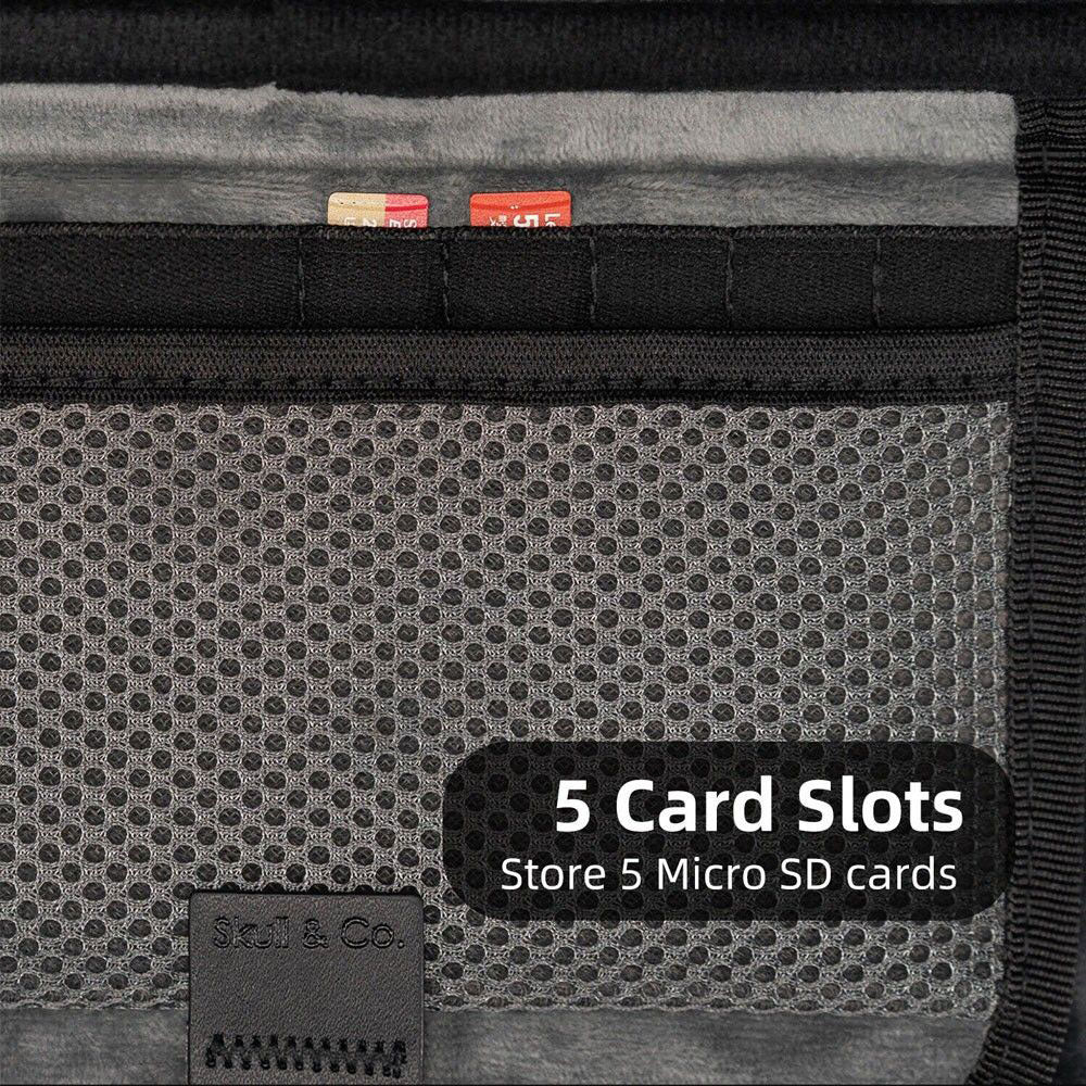 Skull & Co. Slim Carrying Case for Steam Deck - Black Protective Cover | Portable Travel Storage for Steam Deck Console | Perfect for Gaming On-The-Go & Travel Accessories