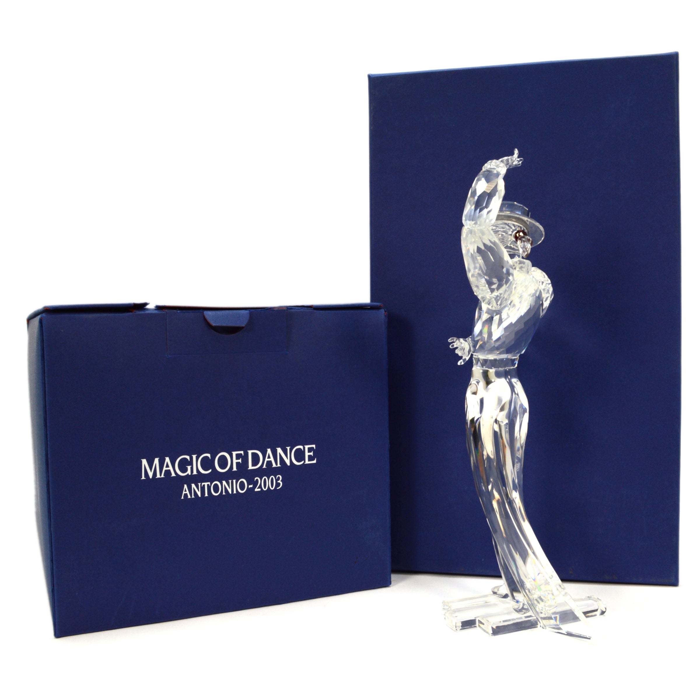 2003 Swarovski Crystal Antonio Figurine with Stand - Magic of Dance #606441 in Original Box | Elegant Home Decor & Collector's Item for Dance Enthusiasts