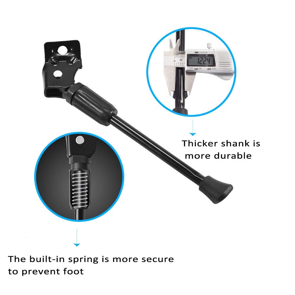 12 14 16 18 20 Inch Kids Bike Kickstand - Adjustable Bicycle Support Stand for Children's Bicycles | Perfect for 12