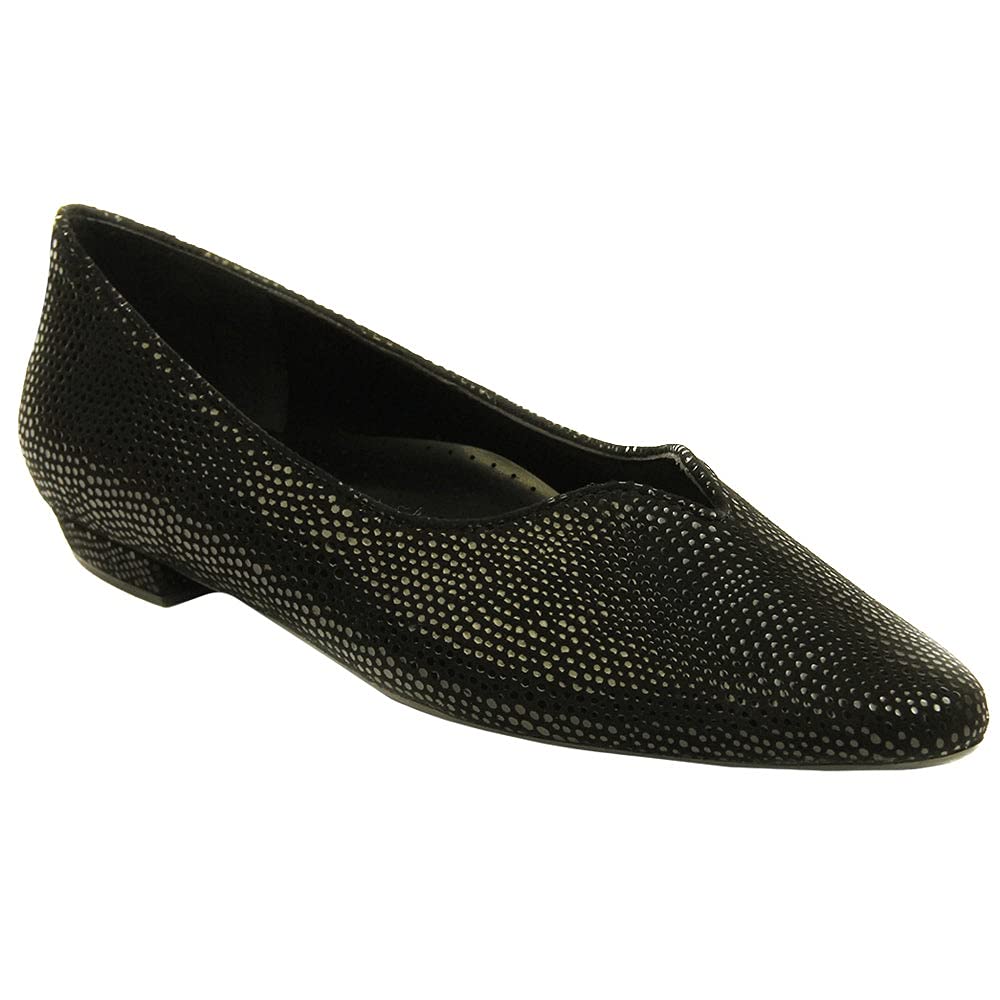 VANELi Women's Slip-On Casual Flats - Comfortable & Lightweight Black Shoes for Everyday Wear | Perfect for Work, Travel & Walking