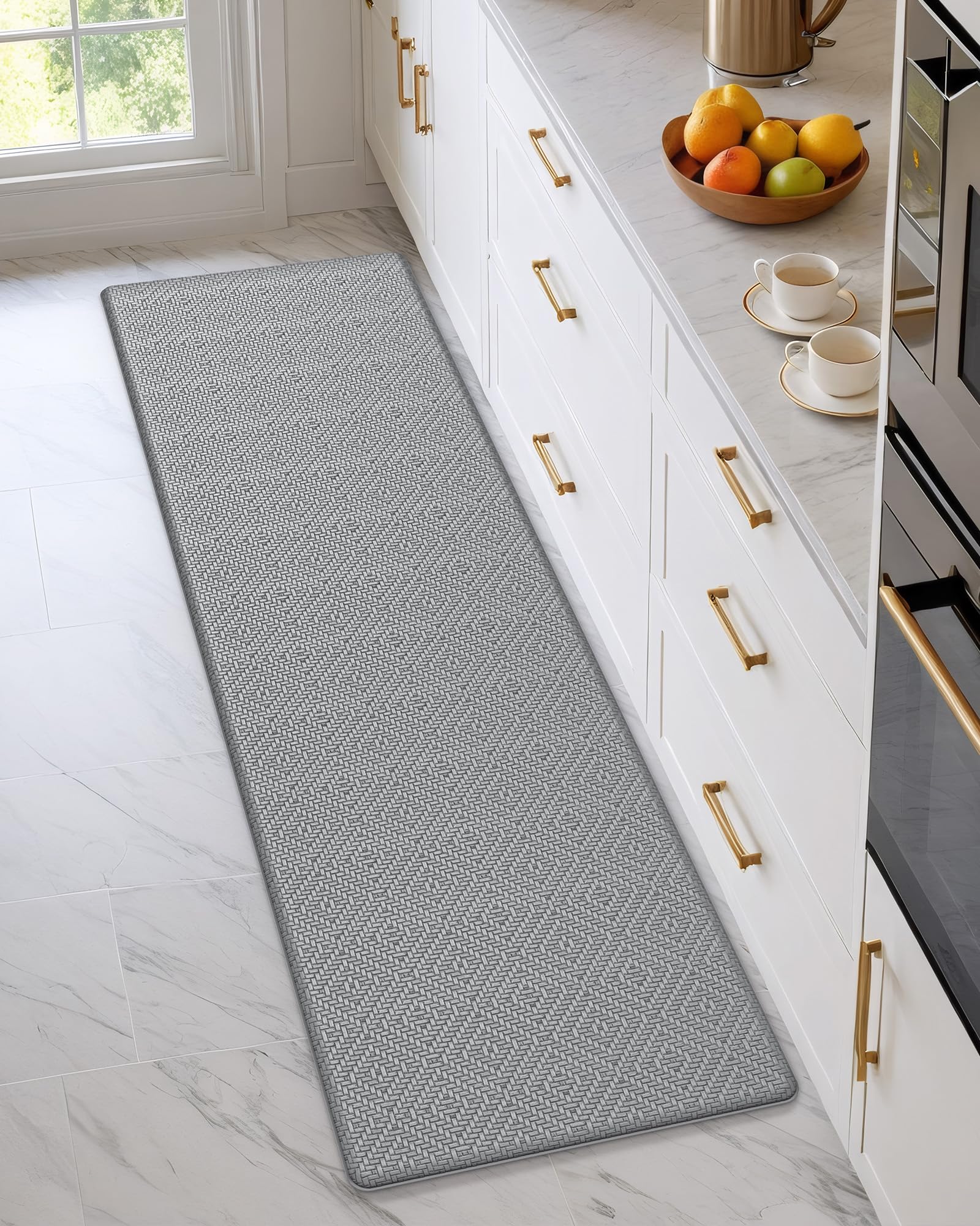 Anti-Fatigue Kitchen Floor Mat - Non-Slip Cushioned Foam Pad for Standing Comfort, 17