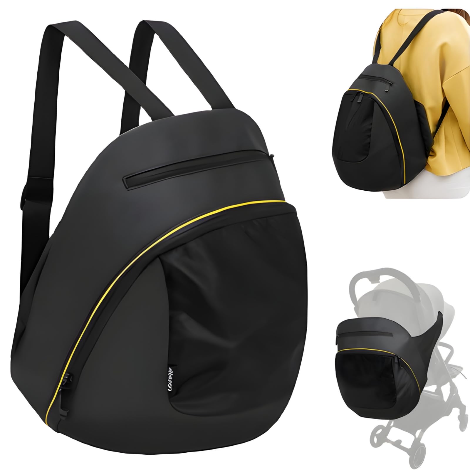 **Waterproof Diaper Backpack for Moms & Dads - Large Capacity Baby Bag with Stroller Straps, Insulated Bottle Pockets & Changing Pad - Perfect for Travel, Daycare & Outings**