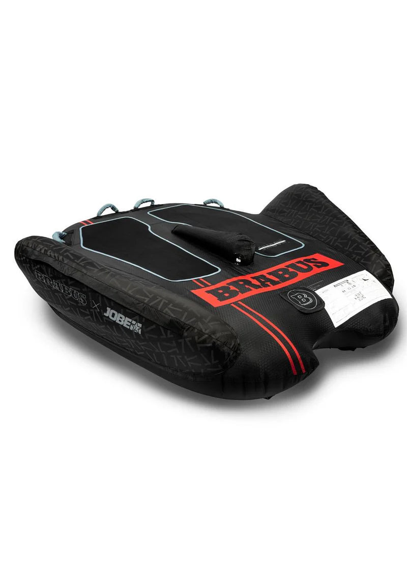 Jobe x Brabus Shadow 2-Person Towable Tube for Boating & Water Sports - High-Speed Inflatable Ride for Lakes, Rivers & Beach Fun