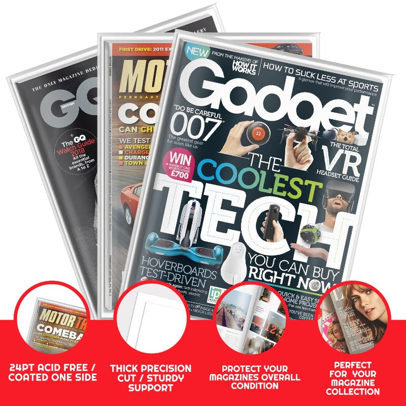 Premium Comic Backer Boards for New Age Magazines - Acid-Free 24PT Thick Cardstock - Perfect for Comic Book Storage, Protection & Display