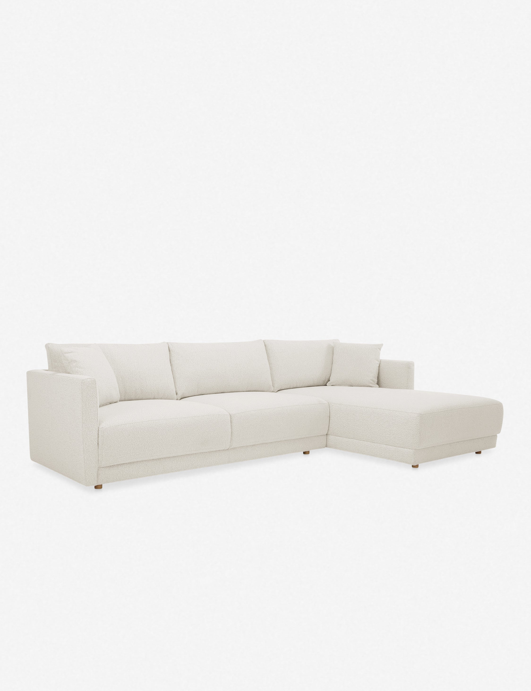 Modern Fairfield Sectional Sofa with Reversible Chaise - Comfortable L-Shaped Couch for Living Room, Family Room & Small Spaces - Soft Fabric Upholstery & Sturdy Wood Frame