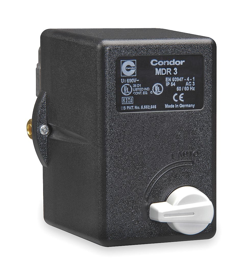 Condor USA, INC Air Compressor Pressure Switch 45-160 psi, 3/8