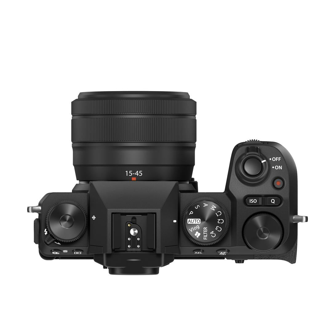 Fujifilm X-S20 Mirrorless Digital Camera with XC15-45mm F3.5-5.6 OIS PZ Lens Kit (Black) - Perfect for Travel Photography, Vlogging & Content Creation