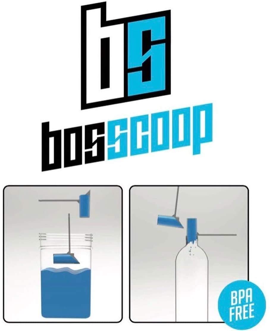 Bosscoop 5-Pack No Spill Water Bottle Scoop - BPA Free Protein Powder & Supplement Scooper for Gym, Travel & Daily Use - Perfect for Pre-Workout, Creatine & Nutrition Shakes