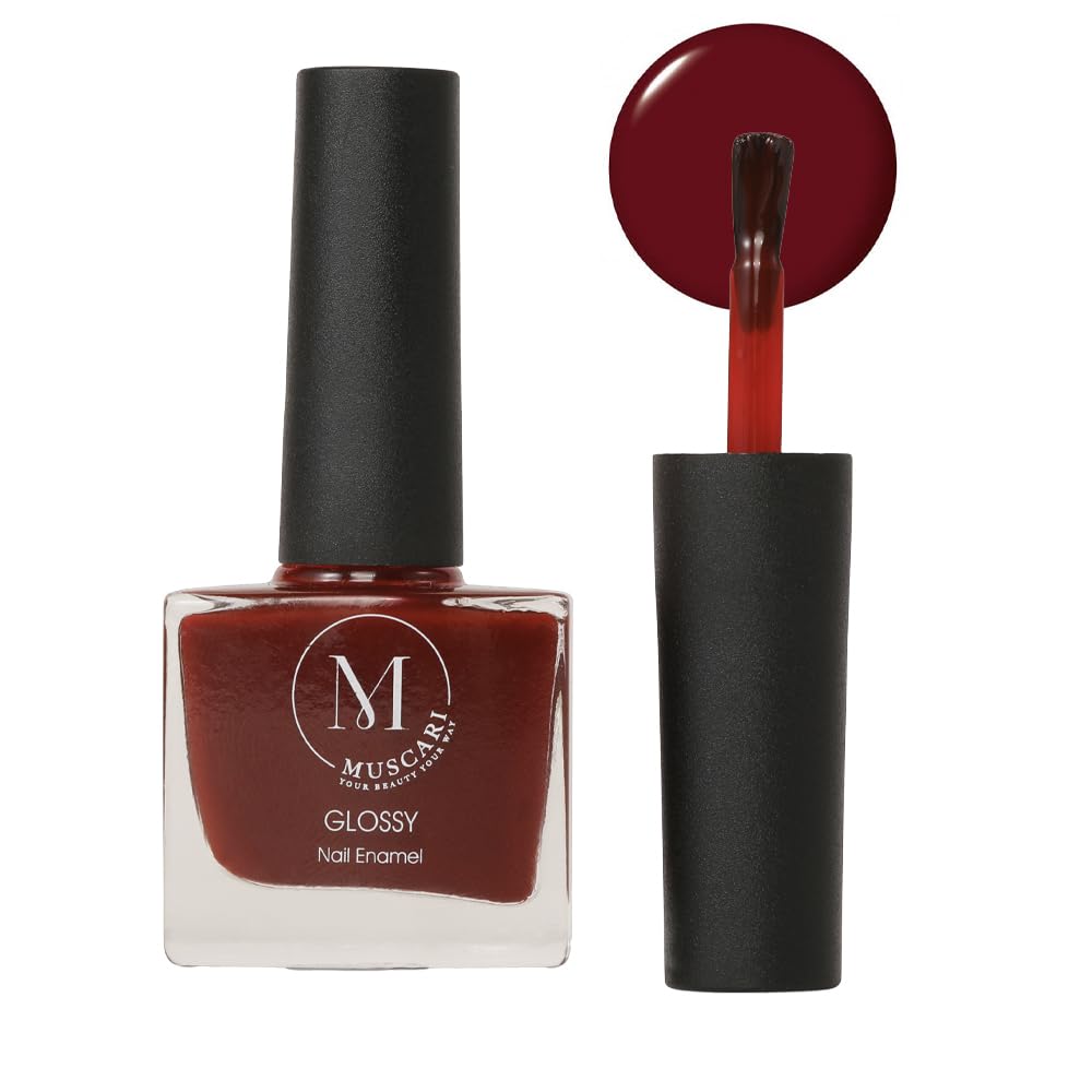 Muscari Premium Nail Polish Set - Glossy, Quick-Dry & Long-Lasting Gel Nail Paint (10ml, Bloody Mary) | Salon-Quality Manicure at Home | Perfect for Parties, Weddings & Everyday Wear
