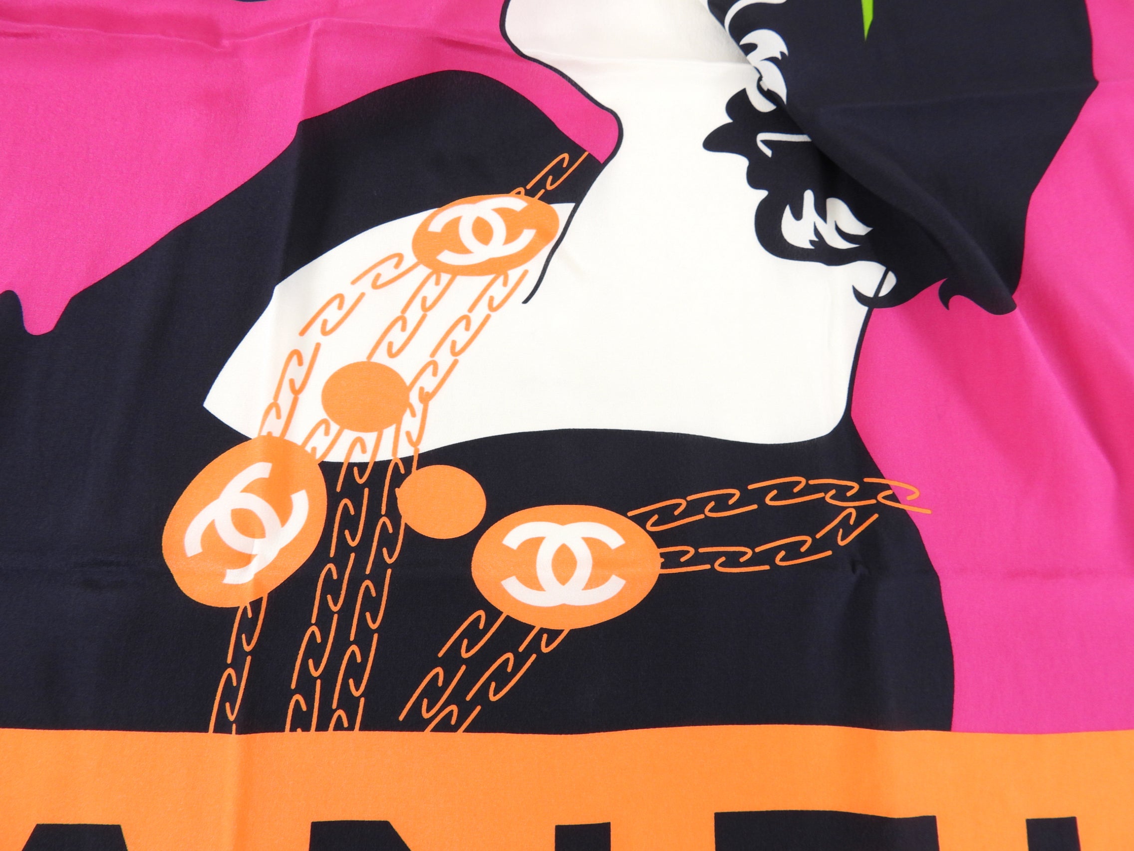 Chanel Limited Edition No. 5 Perfume Inspired Silk Scarf - Elegant Floral Fashion Accessory for Women, Gift for Her, Perfect for Parties, Weddings & Special Occasions