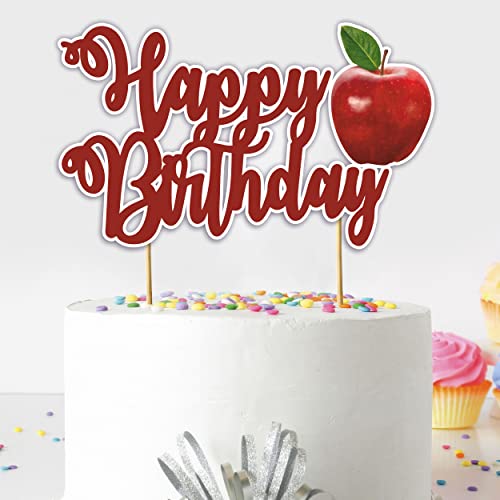 Seyal Apple Happy Birthday Cake Topper