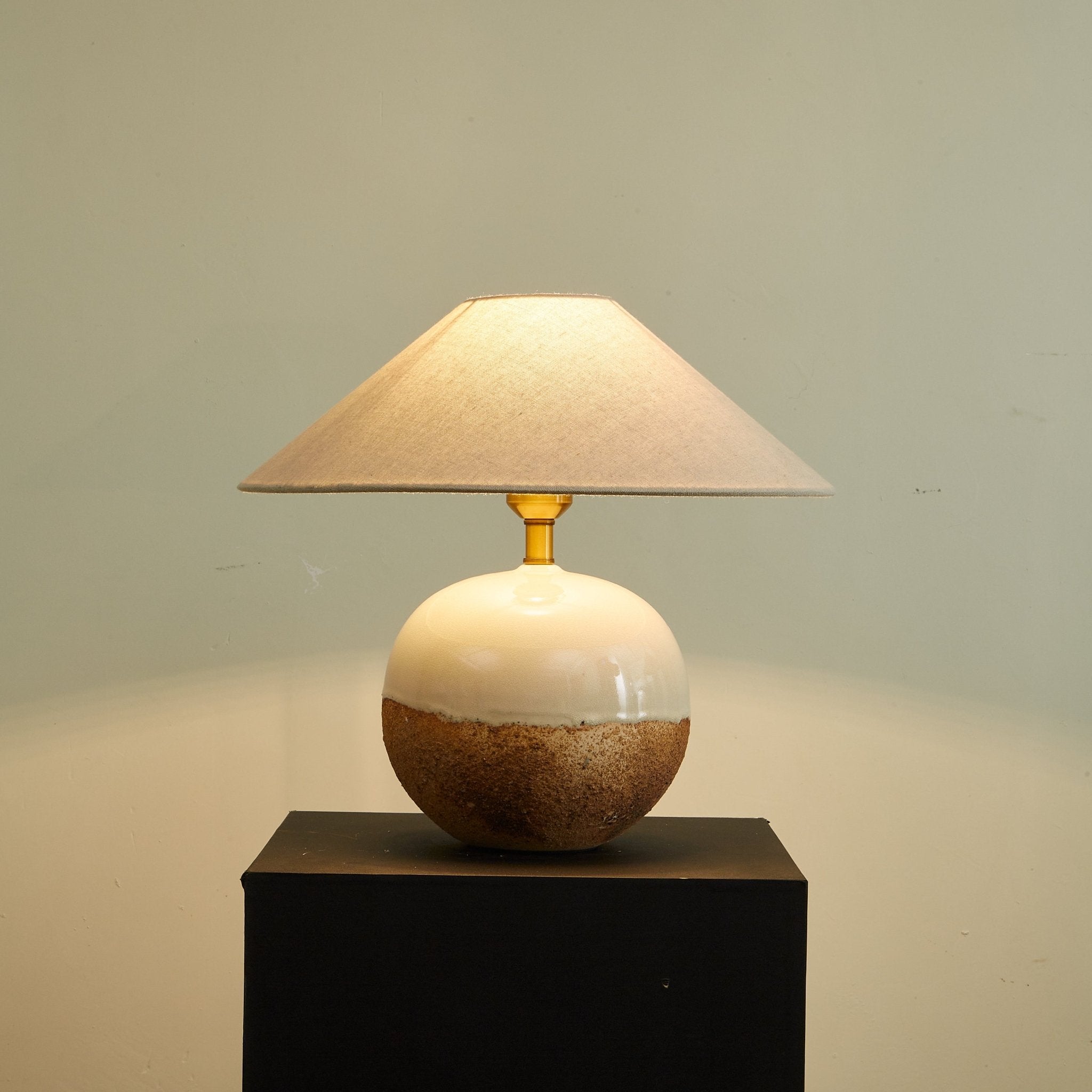 Alba Terra Modern Table Lamp - Stylish Bedside & Living Room Lighting for Home Decor | Energy Efficient LED Desk Lamp for Bedroom, Office, or Study