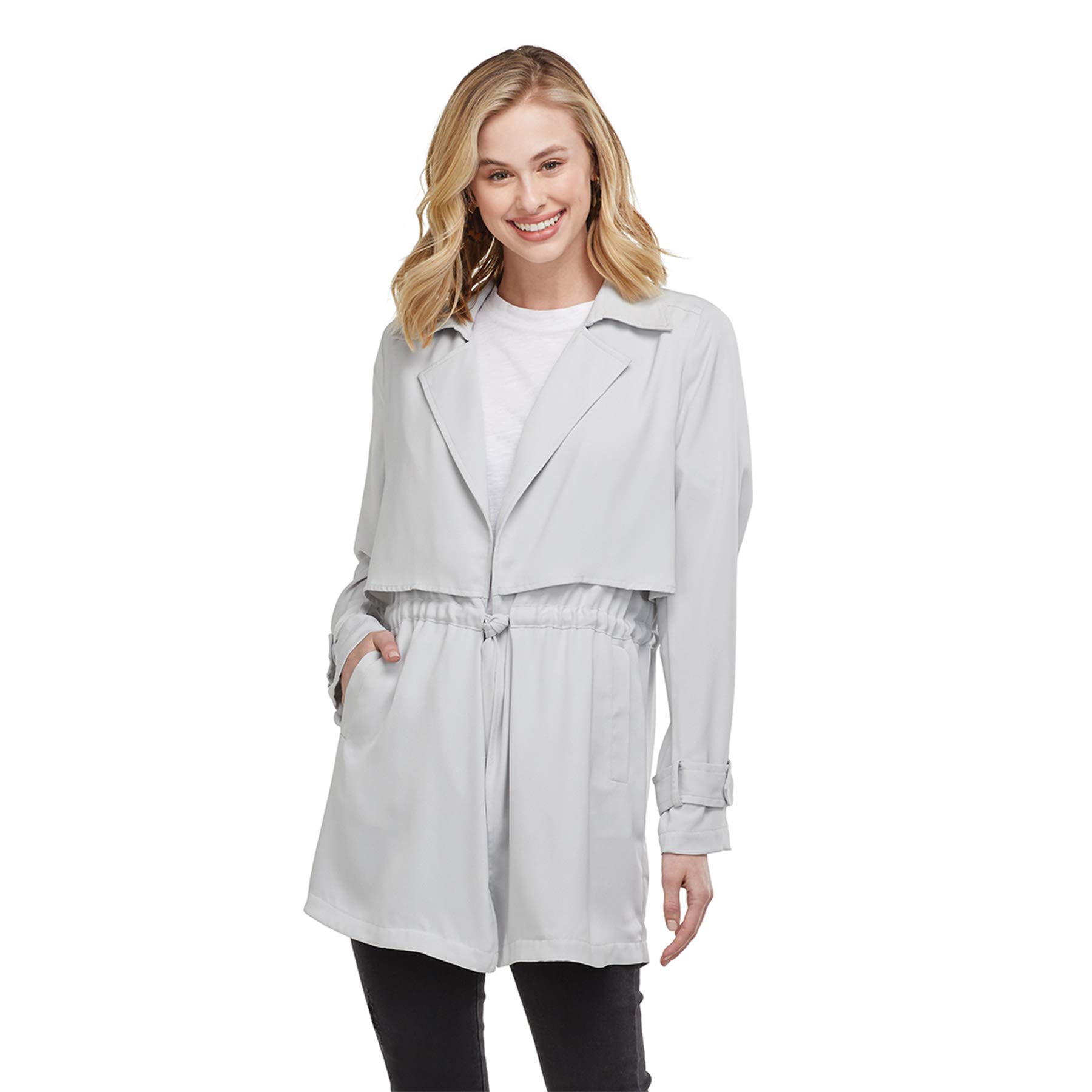 Mud Pie Women's Hollis Trench Coat - Waterproof Lightweight Jacket for Fall & Spring | Stylish Outerwear for Work, Travel & Everyday Wear