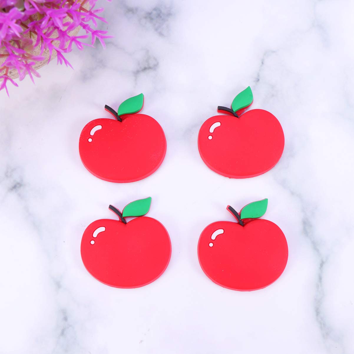 10pcs 3D Fruit Refrigerator Magnets Set - Apple Shaped Educational Toys for Toddlers, Fun Fridge Decor & Learning Tool for Kids' Kitchen Play