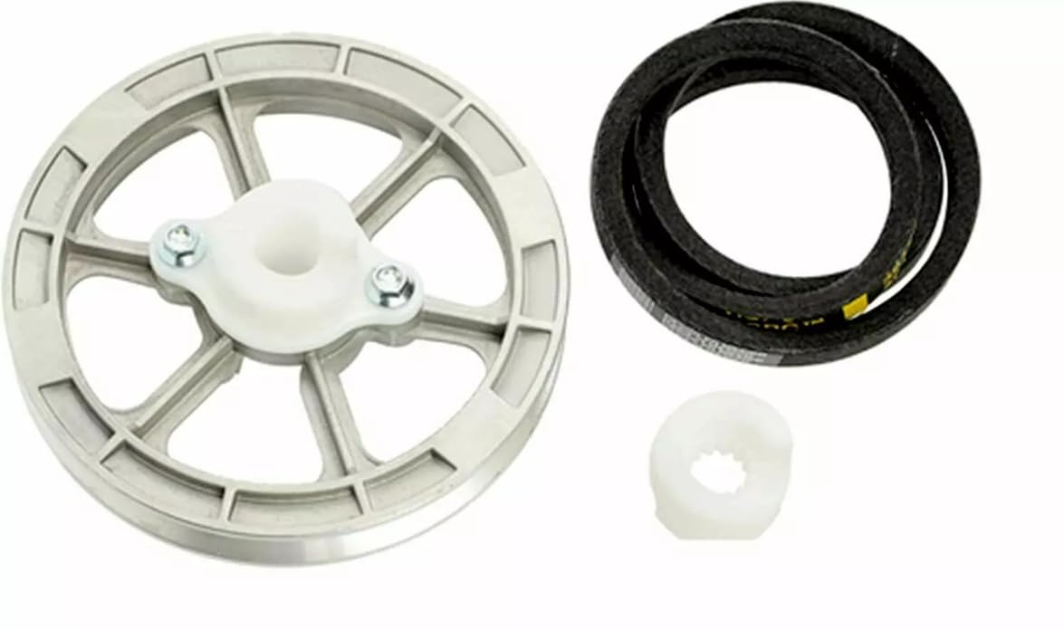204486 Aluminum Washer Pulley with Belt Kit - Replacement for Queen OEM 00631622 - Perfect for Mattress Adjustments and Bed Frame Repairs