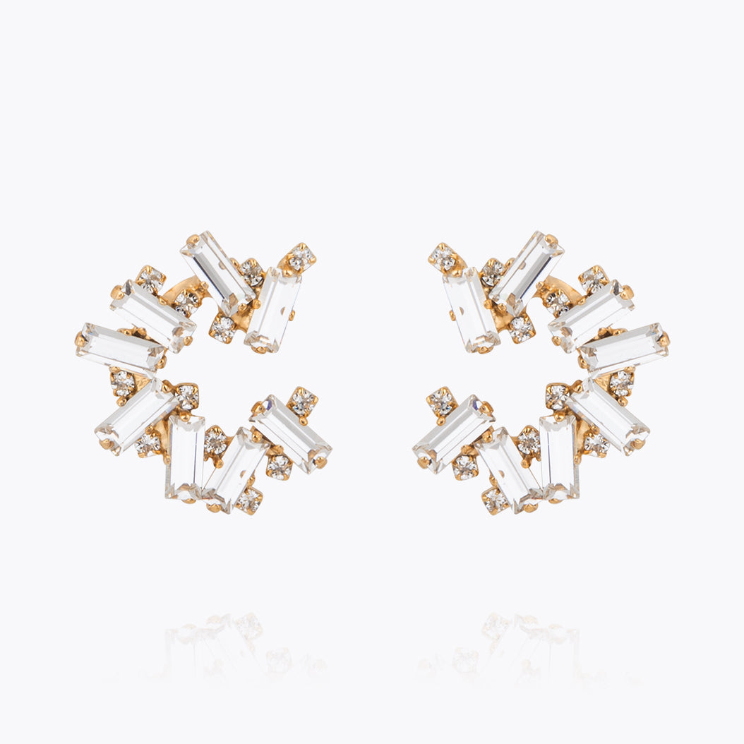Elegant Gina Crystal Earrings for Women - Sparkling Dangle Drop Jewelry for Party, Wedding & Evening Wear