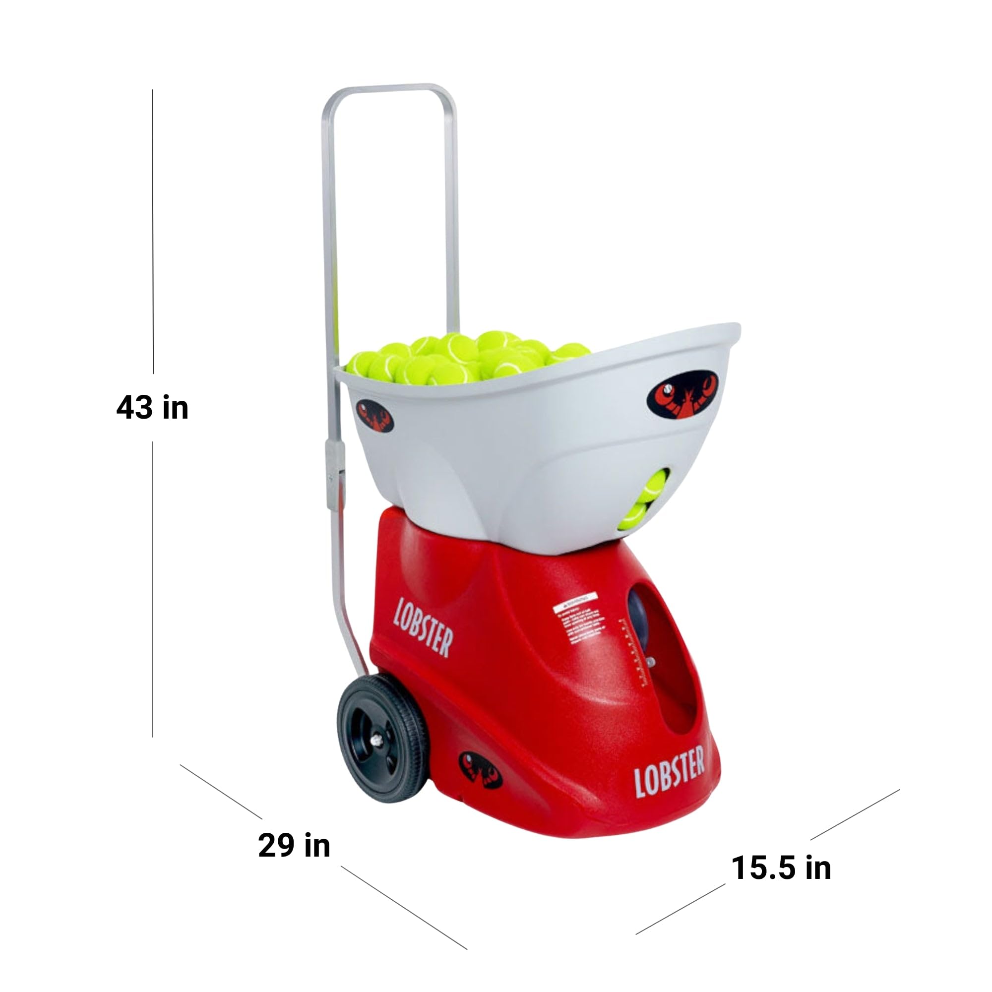 Elite Portable Tennis Ball Machine with External Battery - Auto Ball Launcher for Practice | Custom Drills, Spin Control, 80MPH Speed | Perfect for Backyard Training, Tennis Coaching & Solo Drills