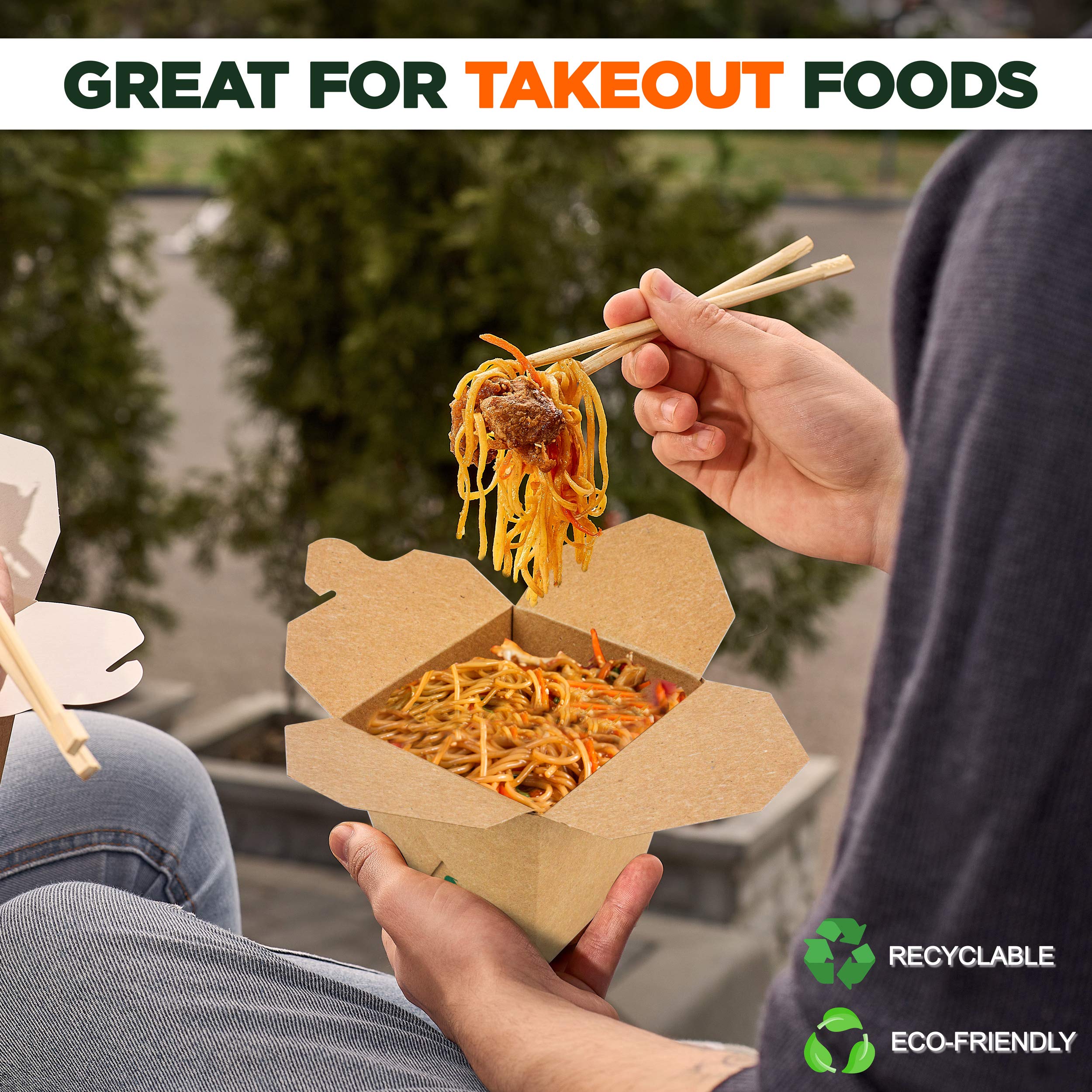 450 Pack 26oz Chinese Takeout Containers - 4.2x3.6
