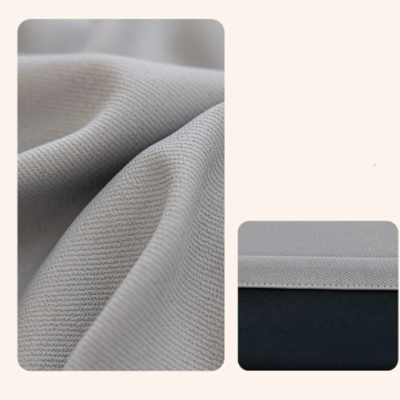 Amina Chenille Blackout Curtains - Thermal Insulated Custom Window Drapes for Bedroom & Living Room - Noise Reducing & Light Blocking for Better Sleep & Privacy