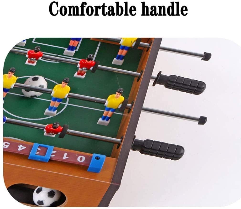 Mini Foosball Table - Portable Tabletop Soccer Game for Kids & Adults - Fun Family Game Night & Party Sports Accessories - Perfect for Indoor Playrooms, Game Rooms & Office Breaks