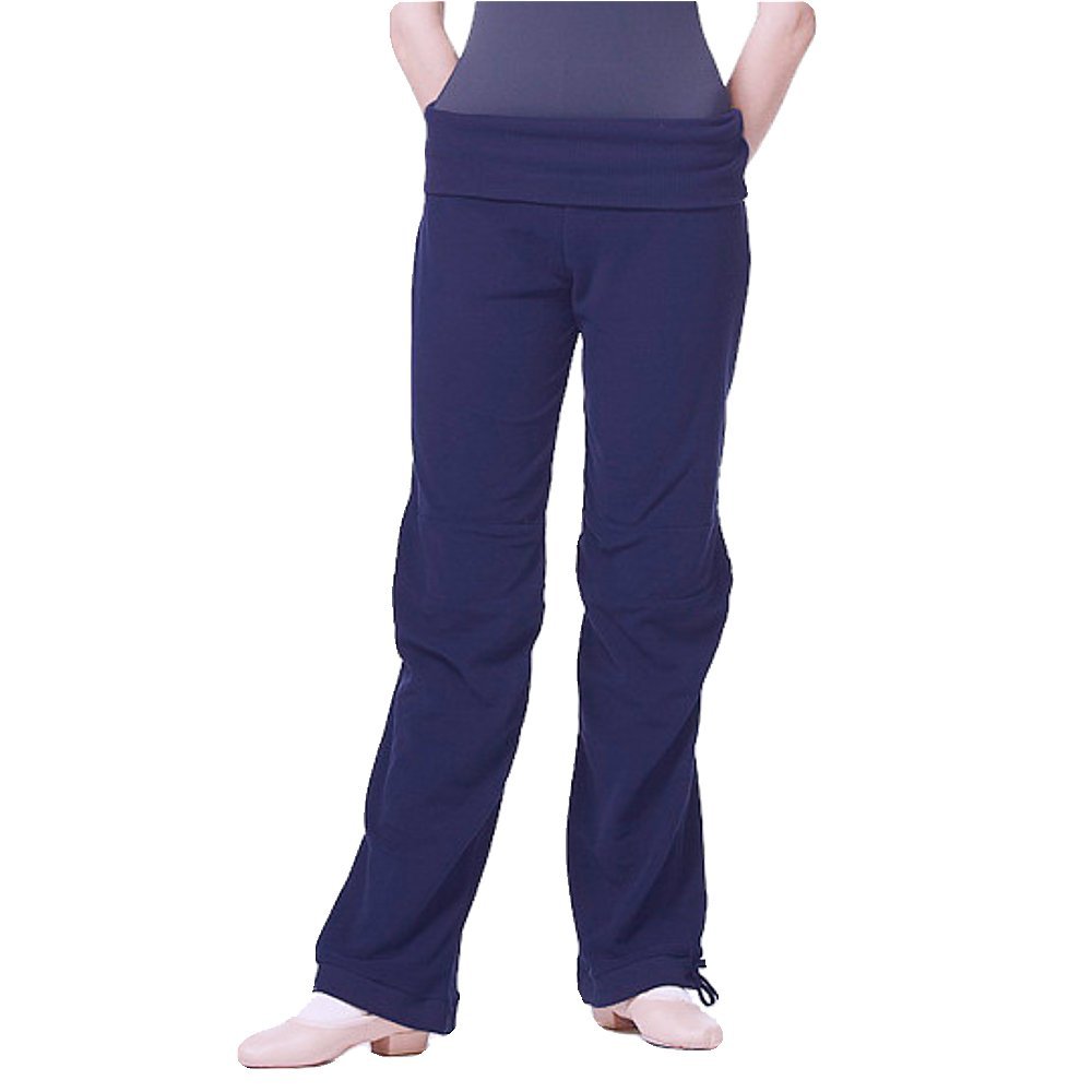 Women's High-Waisted Fold-Over Yoga Pants for Pilates, Running & Workout - Comfortable Lounge Pants for Gym, Home & Travel