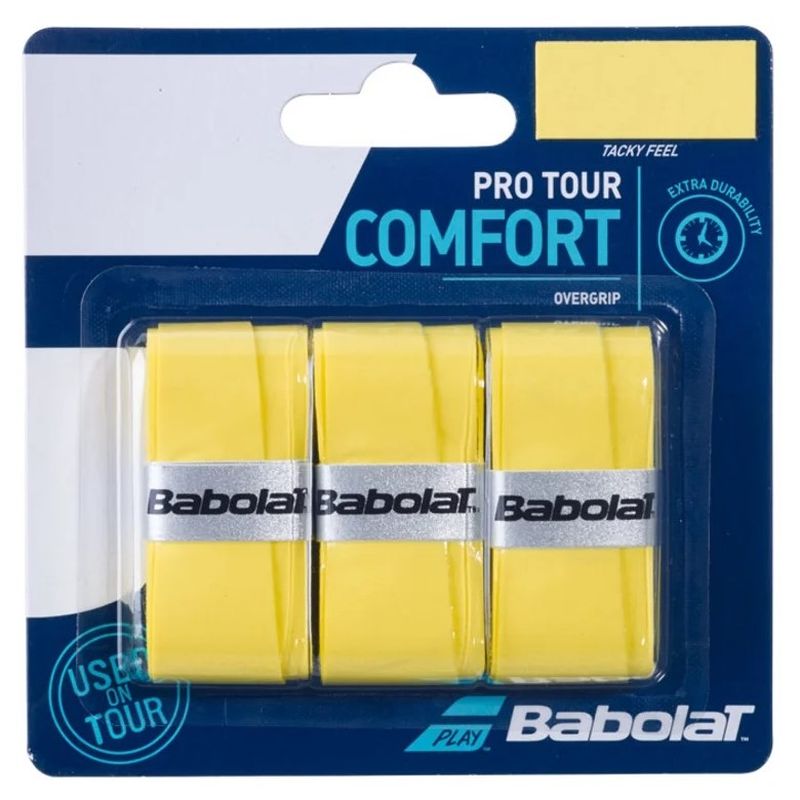 Babolat Pro Tour Overgrip - Premium Tennis Racket Grip for Enhanced Control & Comfort | Perfect for Competitive Play & Training Sessions