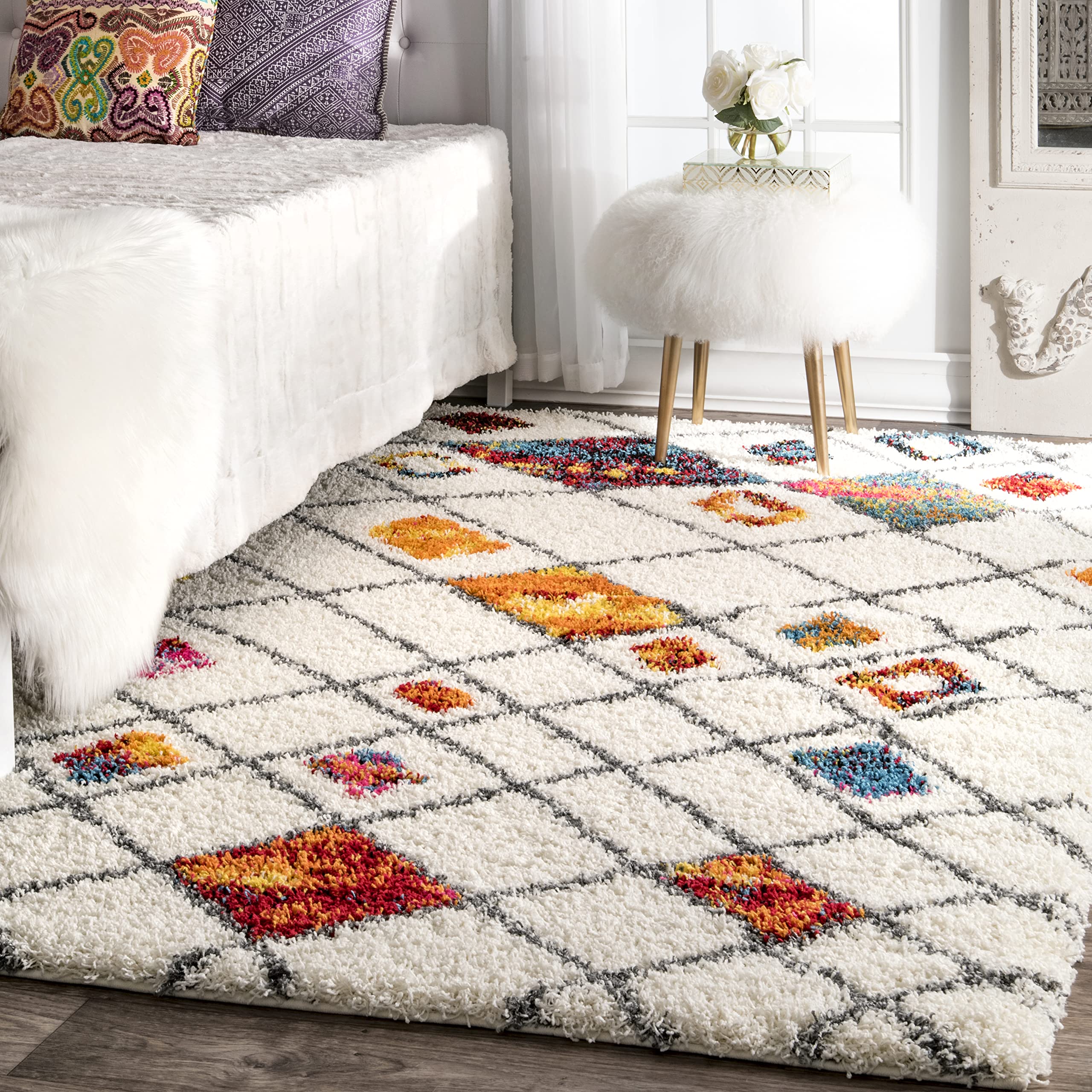 nuLOOM Margaretta Soft & Plush Shag Runner Rug 2'8