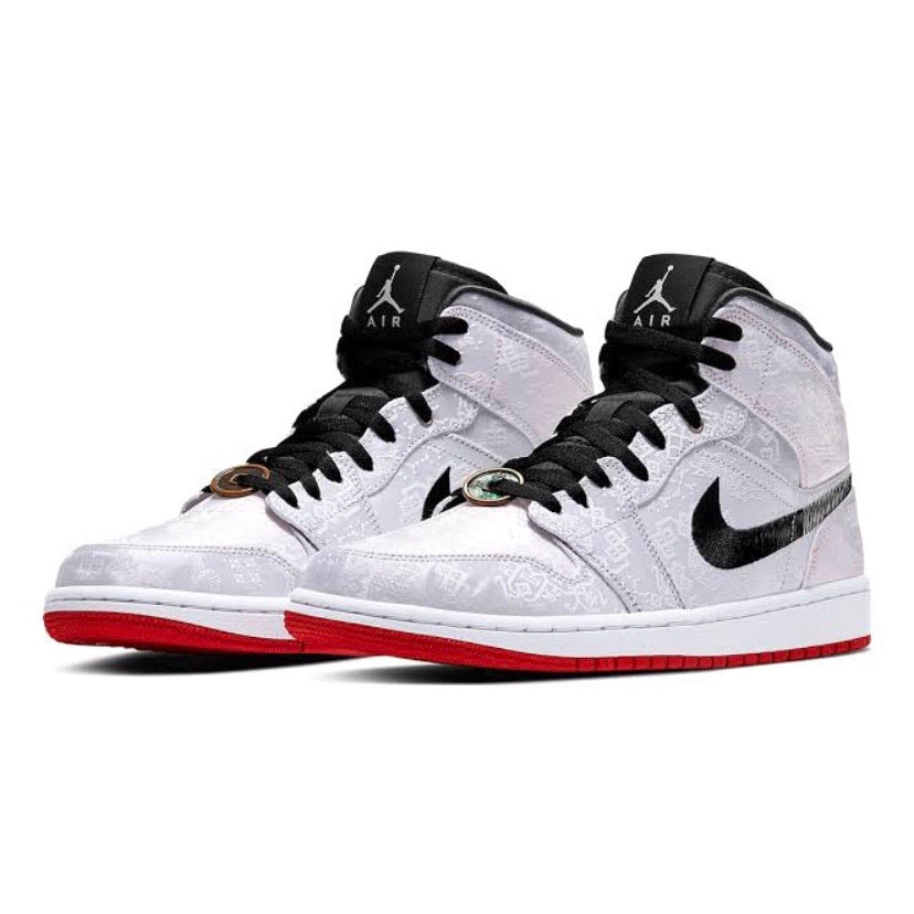 Air Jordan 1 x CLOT Mid SE Fearless Edison Chen Sneakers - Limited Edition Collaboration Shoes for Men - Perfect for Streetwear Fashion & Sneaker Collectors