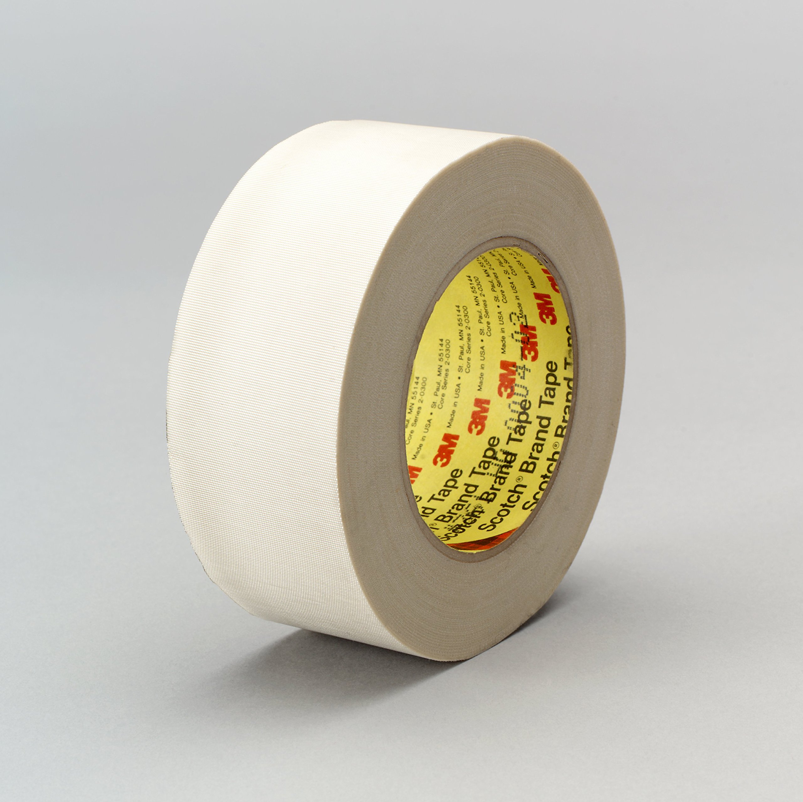 3M 07116-Case Glass Cloth Tape 1/2 Inch x 60 Yards - 7.5 Mil Thick, 361 Grade, White (Pack of 18) - High Temperature Resistant for Electrical Insulation & Automotive Repairs