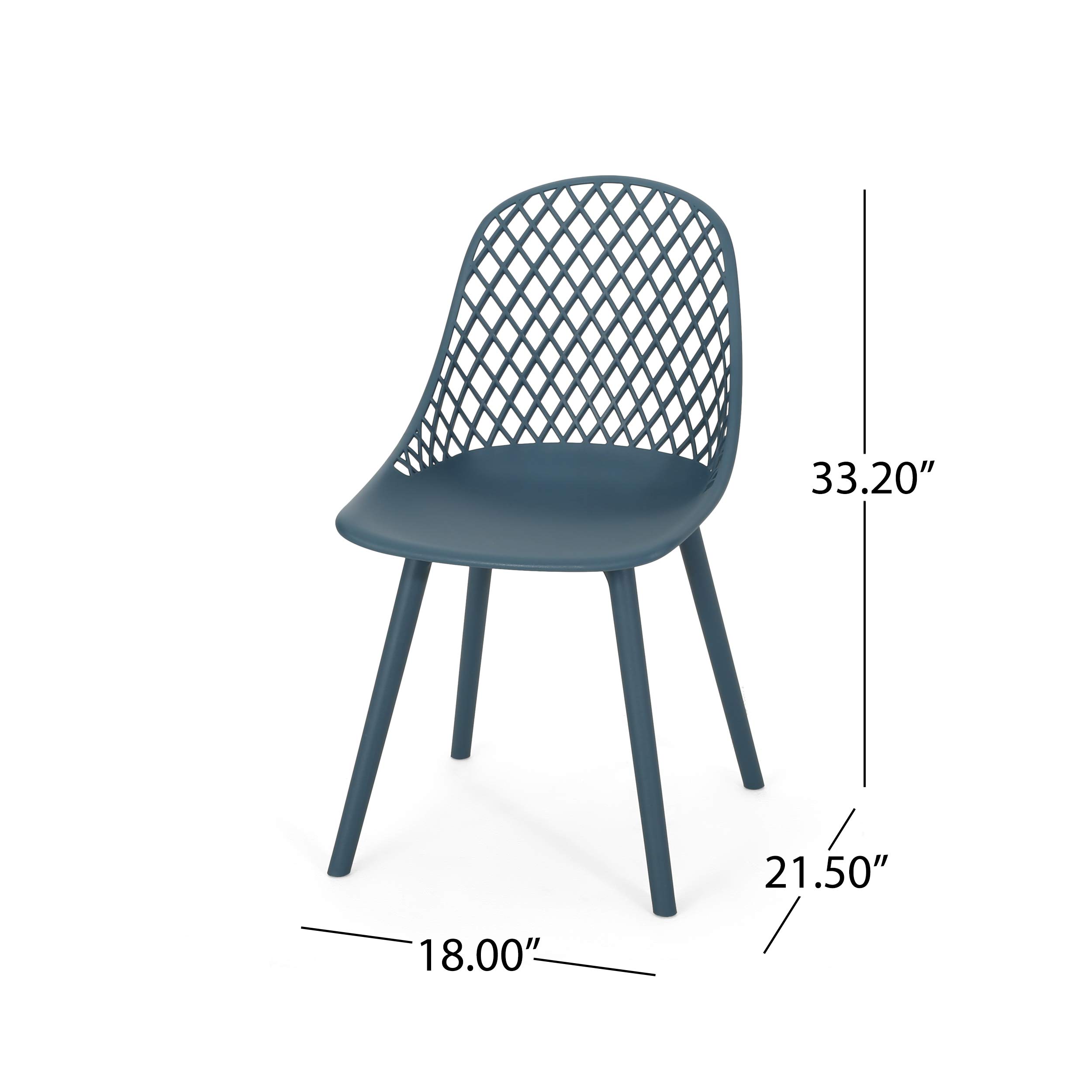 Christopher Knight Home Delora Outdoor Dining Chairs (Set of 2) - Weather-Resistant Green Patio Furniture for Garden, Poolside & Backyard Dining