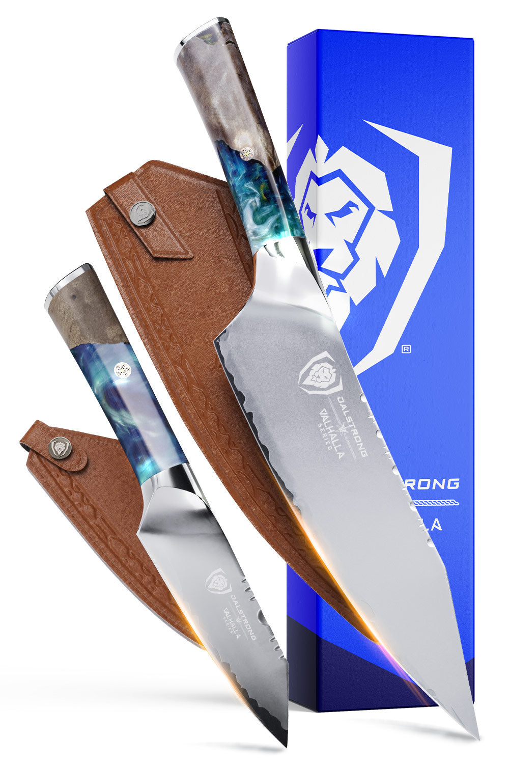 Premium 2-Piece Knife Set - Dalstrong Valhalla Series Chef Knife & Paring Knife for Professional Cooking & Kitchen Prep | High-Quality Stainless Steel Blades | Perfect for Slicing, Dicing & Food Preparation