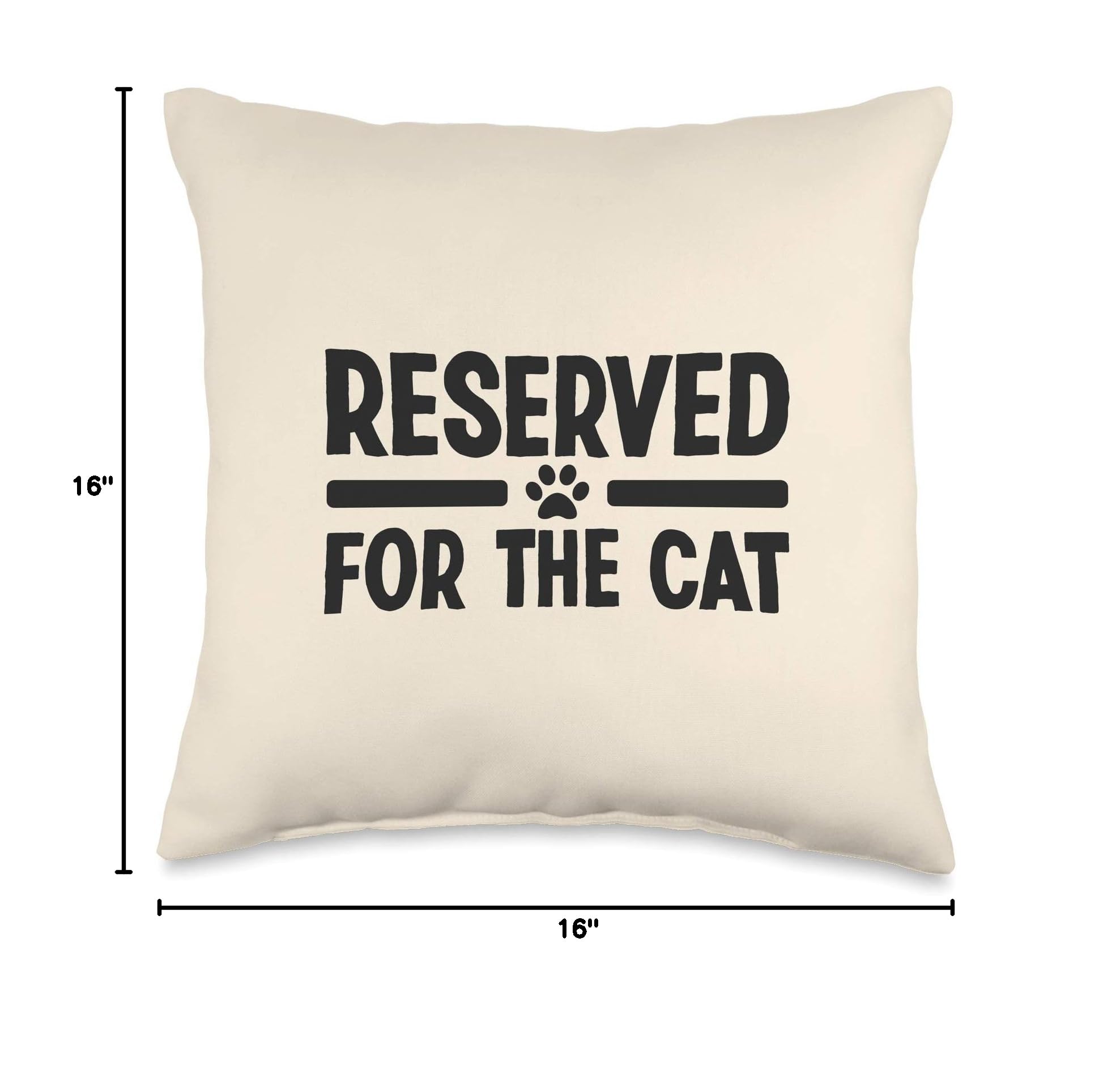 Cute Cat Lover Decorative Throw Pillow - Soft & Cozy Cat-Themed Cushion for Sofa, Bed, Nursery - Perfect Gift for Cat Enthusiasts