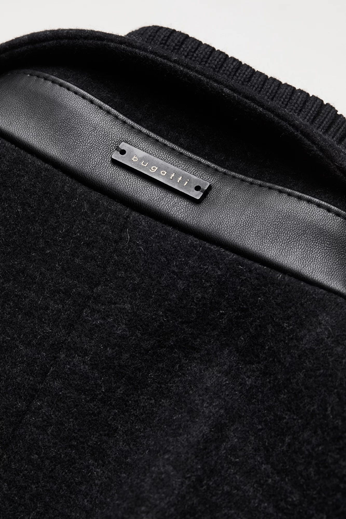 BUGATTI Men's High Neck Overcoat - Winter Wool Blend Long Coat for Business & Formal Wear | Perfect for Office, Weddings & Special Occasions