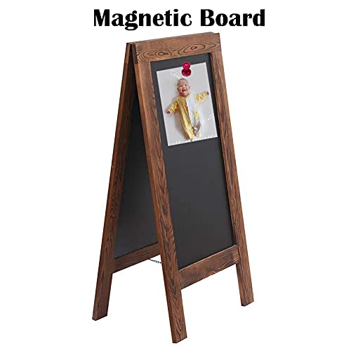 Rustic Magnetic A-Frame Double-Sided Chalkboard Sign - 40