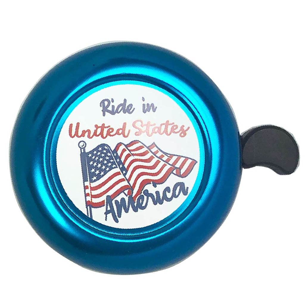 Premium Bike Bells for Adults & Kids - Durable Bicycle Bell for Mountain, City, Road Bikes & Beach Cruisers (Black/Blue/Red/Gold/Silver/Purple) - Perfect for Commuting, Family Rides & Outdoor Adventures in USA (Texas, New York, California)