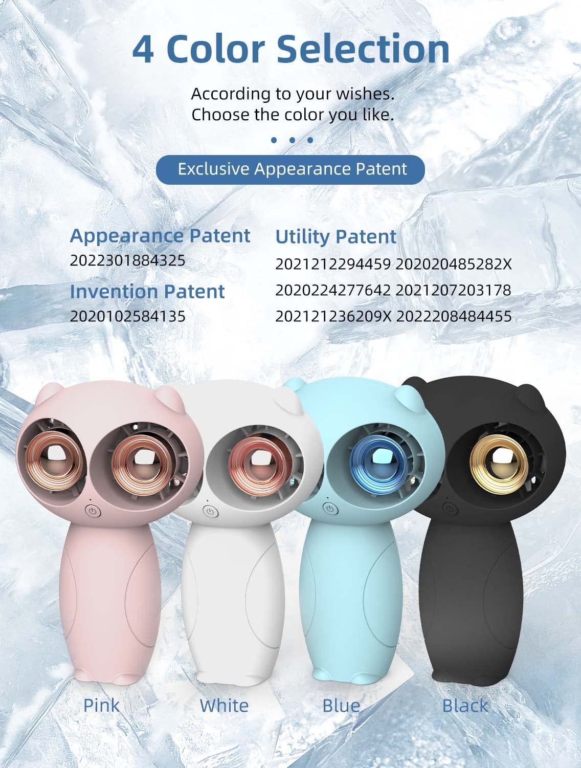 KENSUKA Mini Portable Stroller Fan with Aromatherapy - 360° Swivel Universal Clip, Detachable 3-in-1 Handheld Fan, USB Rechargeable with 6000mAh Battery, 3 Speed Settings - Perfect for Baby Strollers, Office Desks & Outdoor Activities