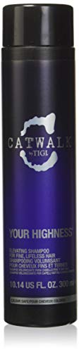 TIGI Catwalk Volume Collection Your Highness Elevating Shampoo for Fine & Flat Hair - 10.14 oz | Adds Lift & Volume for Salon-Worthy Blowouts - Perfect for Daily Use & Special Occasions