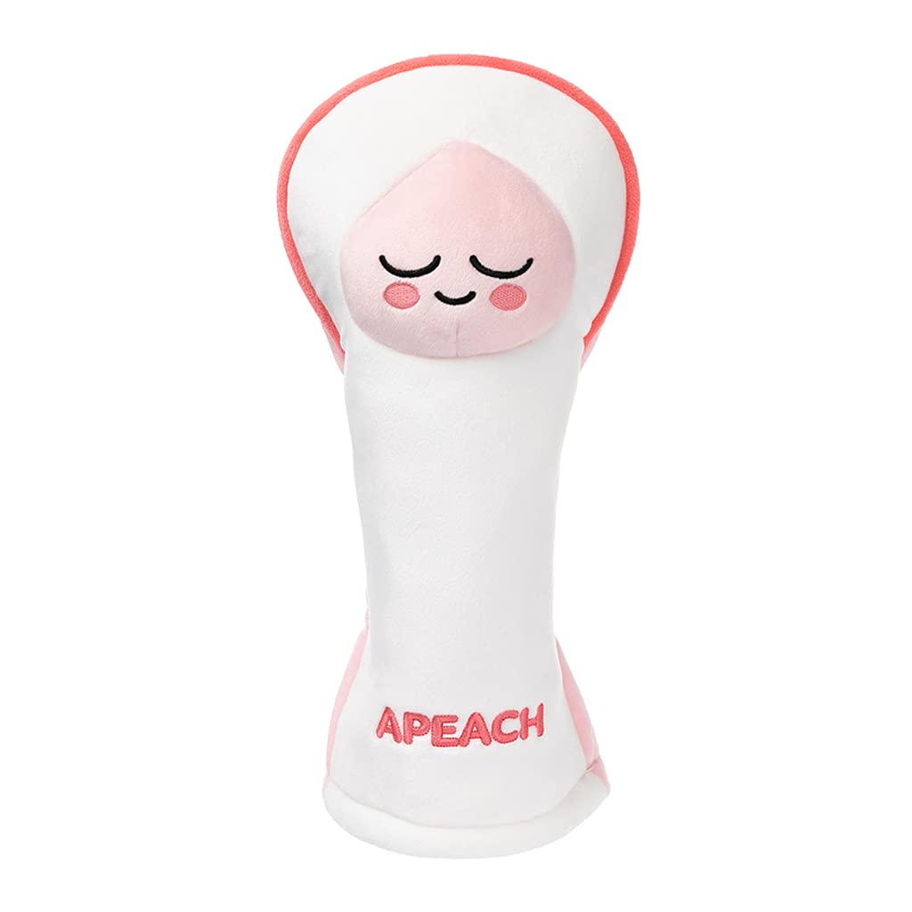 KAKAO Friends Apeach Golf Driver Headcover - Soft & Durable Club Cover for Golf Enthusiasts | Perfect for Protecting Your Driver on the Course or at the Driving Range