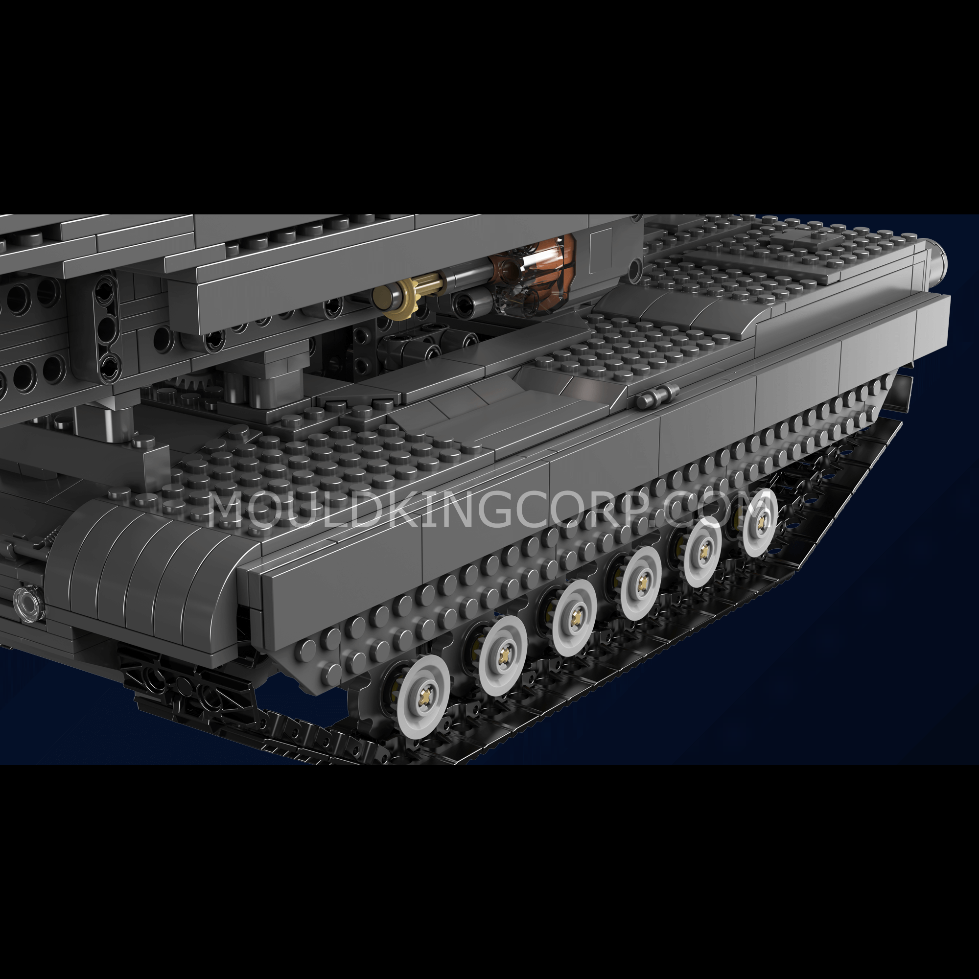 Mould King 20029 Remote Control Bridge Layer Vehicle Building Kit - 1,759 Piece Engineering Construction Toy for Kids & Adults | STEM Learning, Military Vehicle Collection, DIY Model Building Project