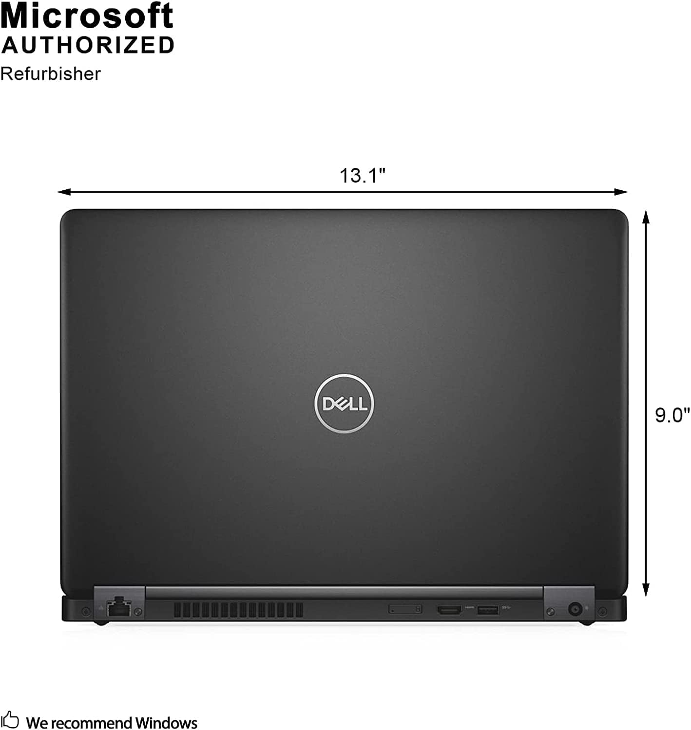 Refurbished Dell Latitude 5490 14-inch Laptop - Intel Core i5-8350U, 16GB DDR4 RAM, 256GB NVMe SSD, Windows 10 Pro, HDMI & Webcam | Perfect for Business, Remote Work & College Students