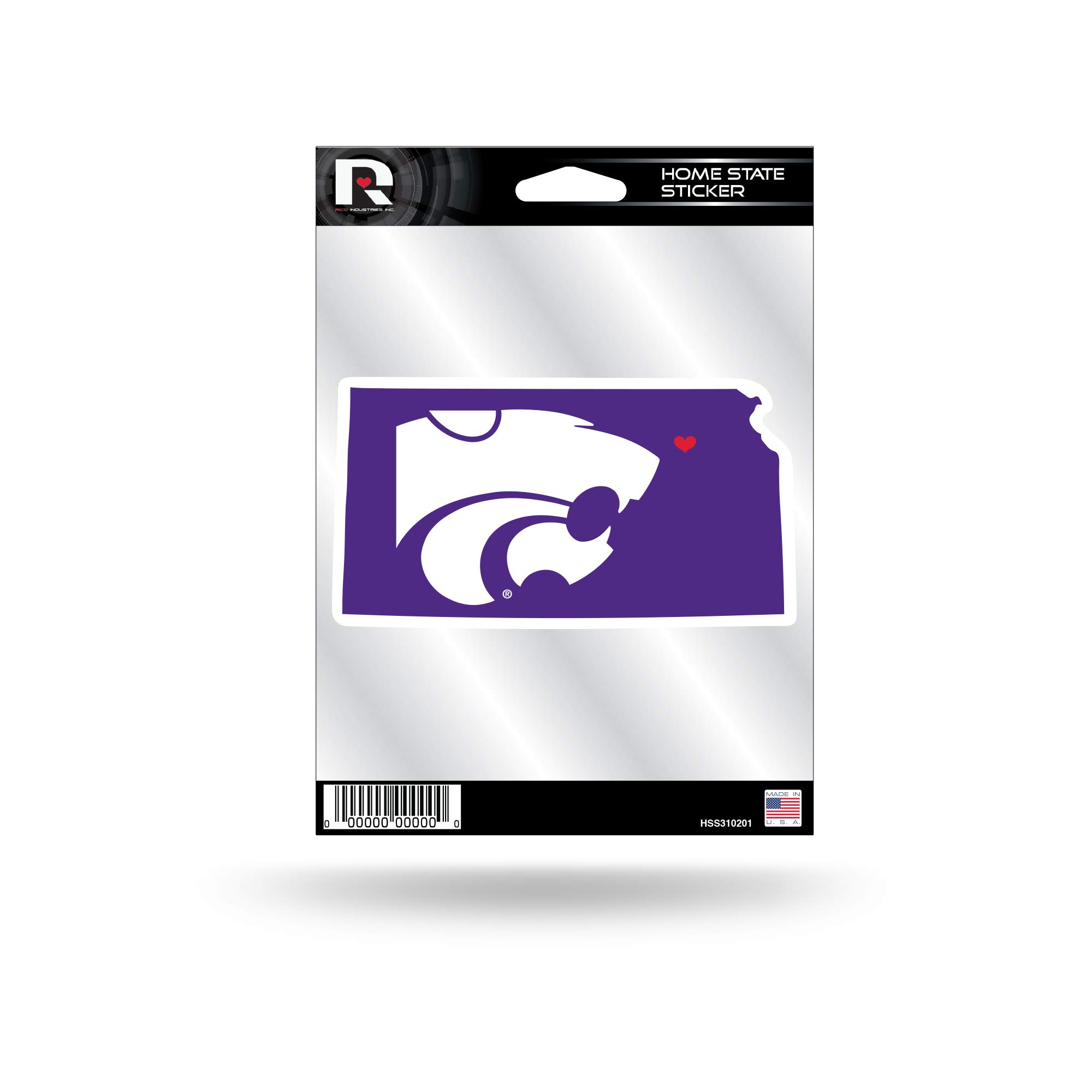 NCAA Home State Sticker - Officially Licensed College Team Decals for Cars, Laptops & Water Bottles - Perfect for Game Day & School Spirit