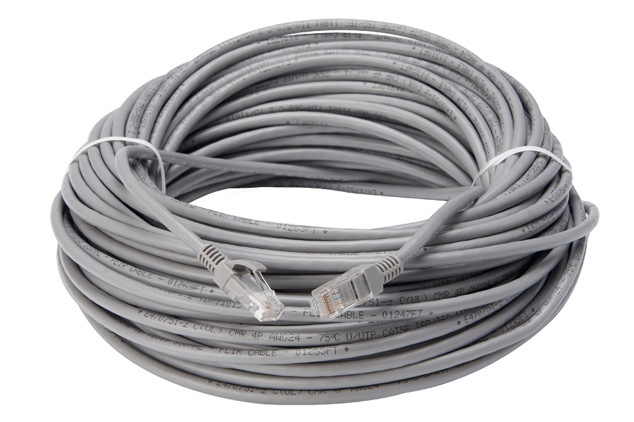 200ft CAT5e Ethernet Extension Cable - 4 Pack, Fire Resistant & In-Wall Rated CMR (Riser) - Perfect for Home/Office Network Setup, Gaming, and Smart Home Devices