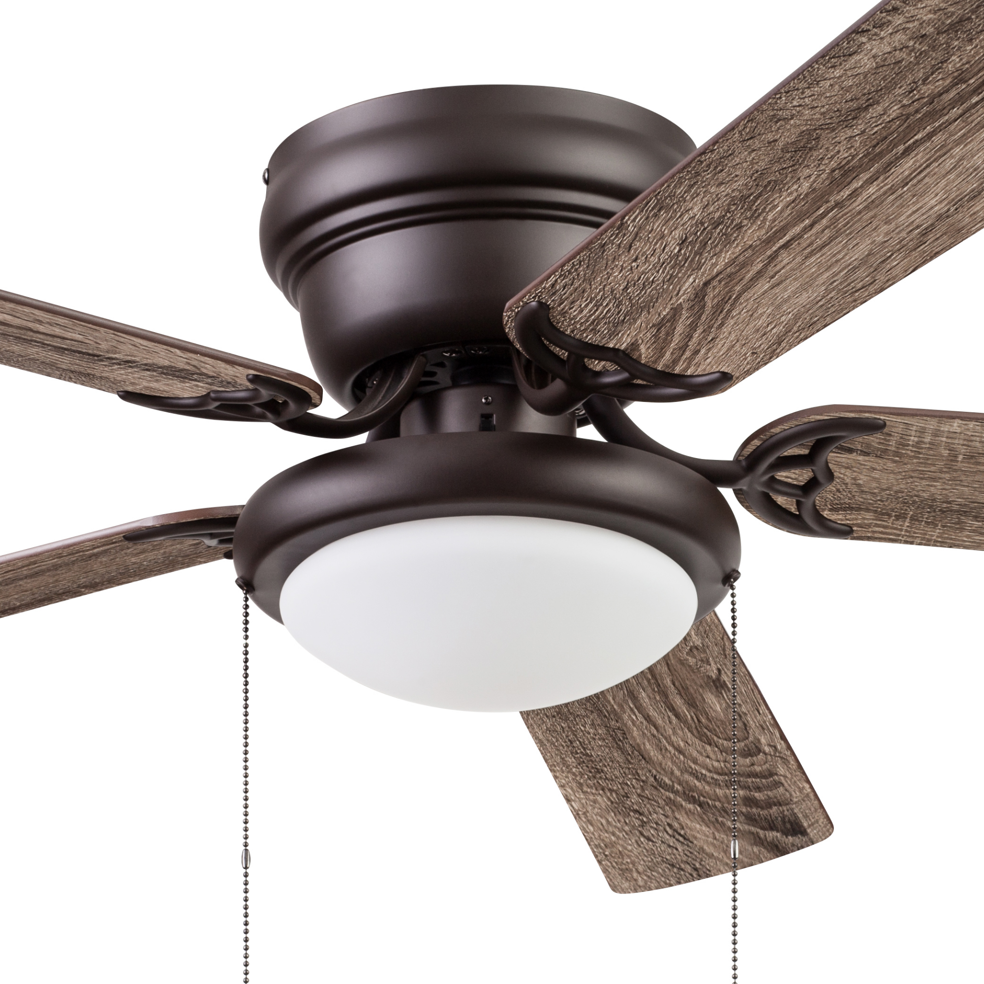 52 Inch West Hill Sienna Ceiling Fan with Pull Chain - Modern Indoor Ceiling Fan for Living Room, Bedroom, and Office - Energy Efficient with Quiet Operation