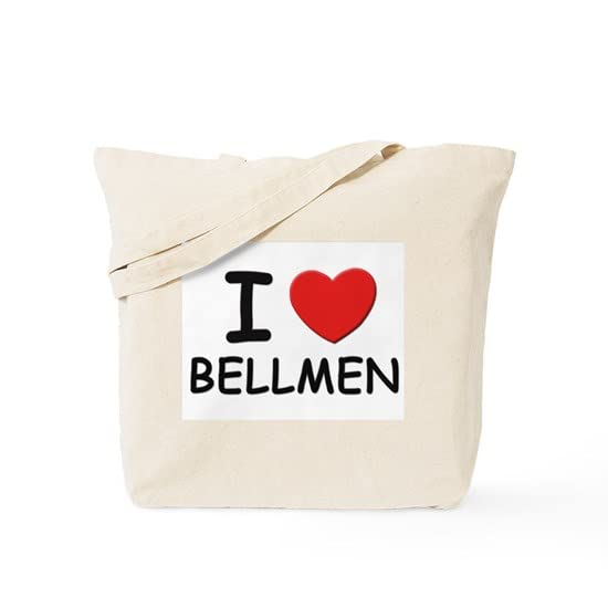 I Love Bellmen Canvas Tote Bag - Natural Reusable Shopping Bag for Groceries, Beach & Everyday Use | Eco-Friendly Cotton Carryall