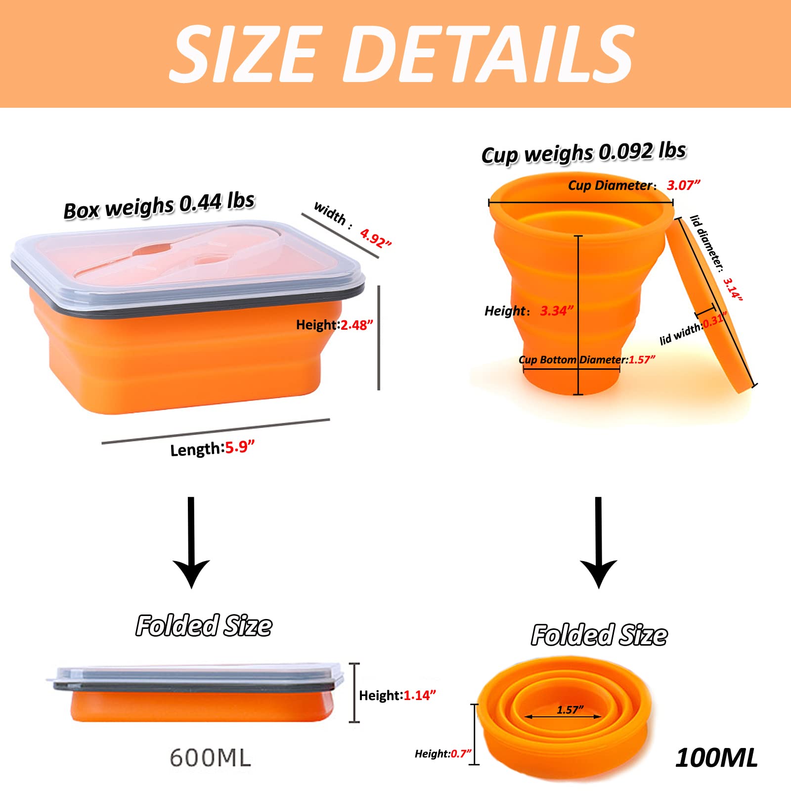 Premium Camping Mess Kit with Collapsible Bowls, Cups & Utensils - Lightweight Backpacking Cookware Set for Hiking, Picnics, Beach & Outdoor Adventures | Compact Travel Dinnerware for Campers & RV Trips