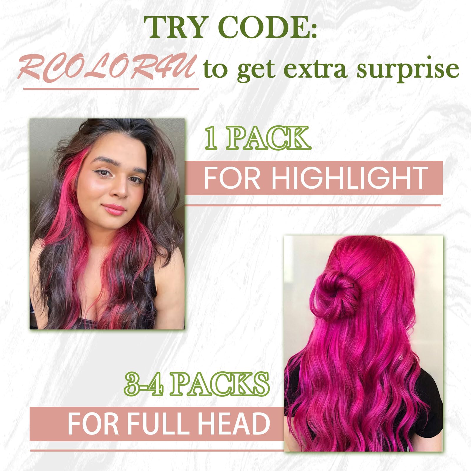 RUNATURE 12 Inch Hot Pink Tape in Hair Extensions - 20g 10pcs Real Human Hair Weft for Kids & Adults | Vibrant Colored Hair Extensions for Parties, Cosplay & Daily Styling