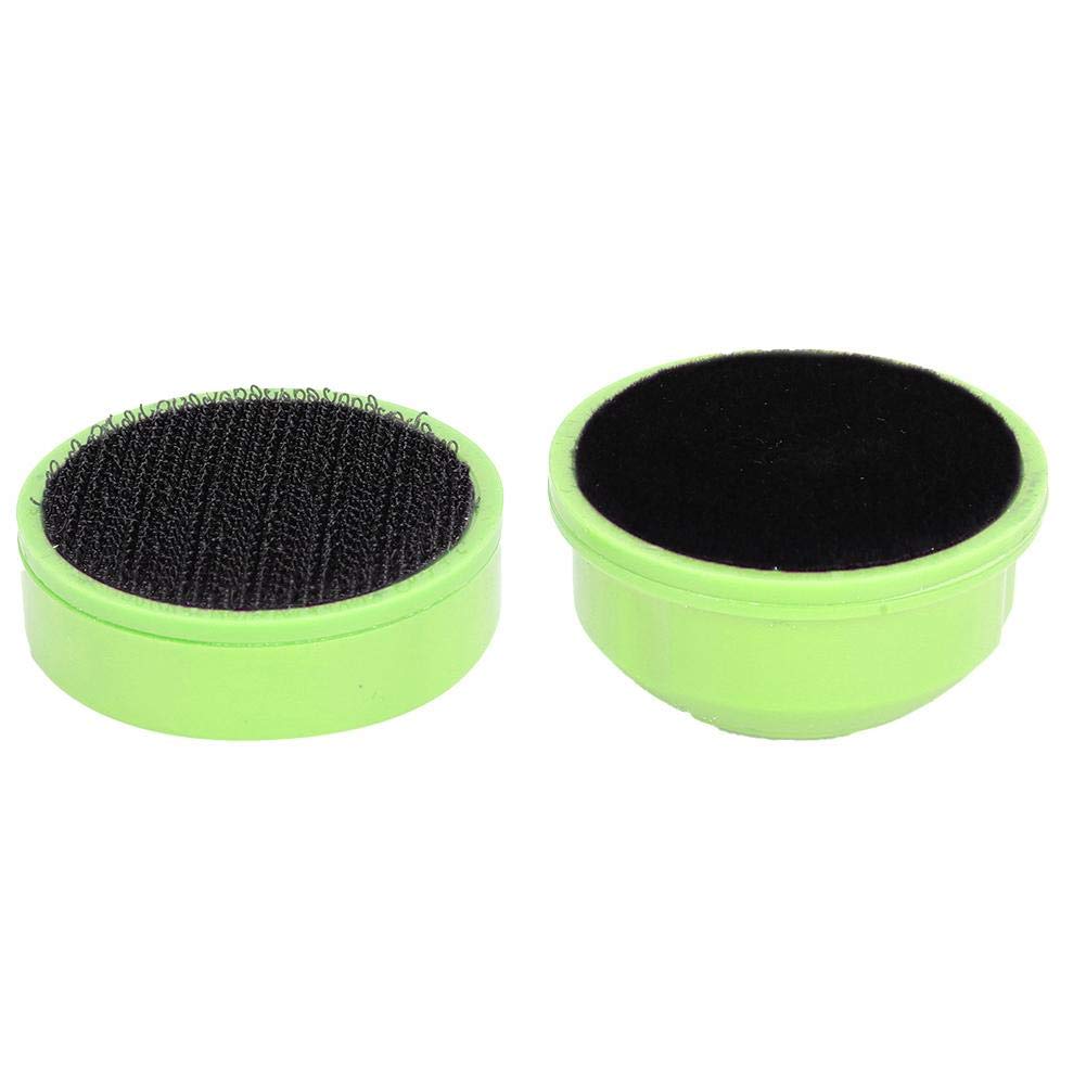 TOPINCN Magnetic Aquarium Cleaner - Mini Portable Fish Tank Glass Scraper with Plastic Brush for Algae Removal - Green (Ideal for Small Tanks, Home Aquariums & Office Fish Bowls)