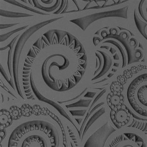 Flexible Texture Tile - Swirly Hearts Reverse 4